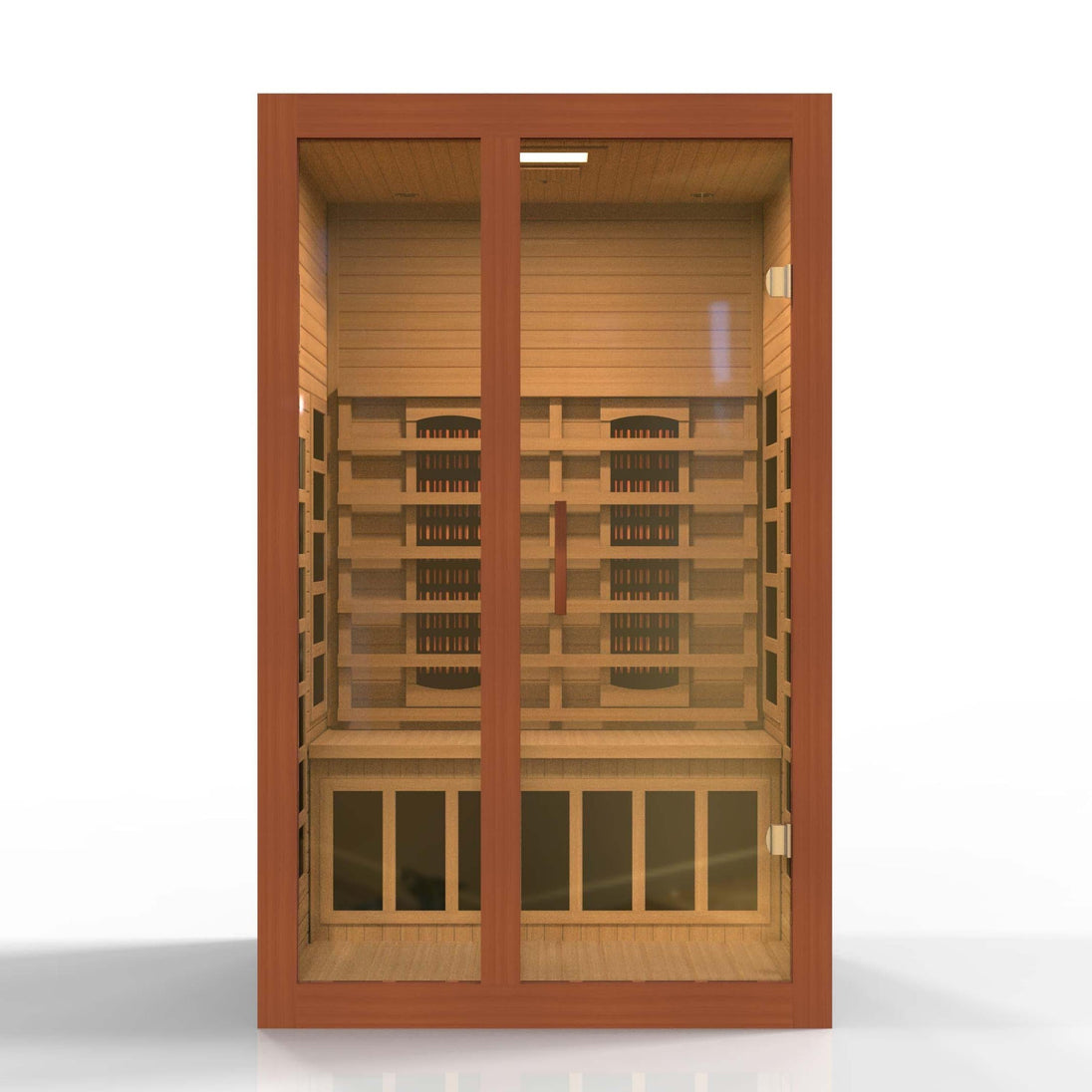 Dynamic Santiago 2-Person Full Spectrum Near Zero EMF (Under 2MG) Infrared Sauna - ShopHubDepot