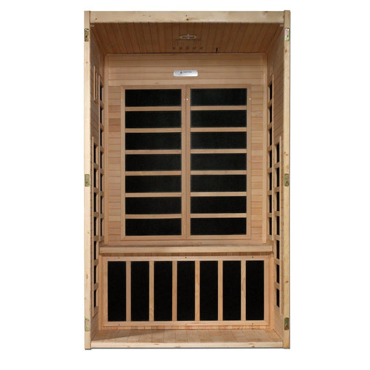 Dynamic Santiago 2-person Low EMF (Under 8MG) FAR Infrared Sauna - ShopHubDepot