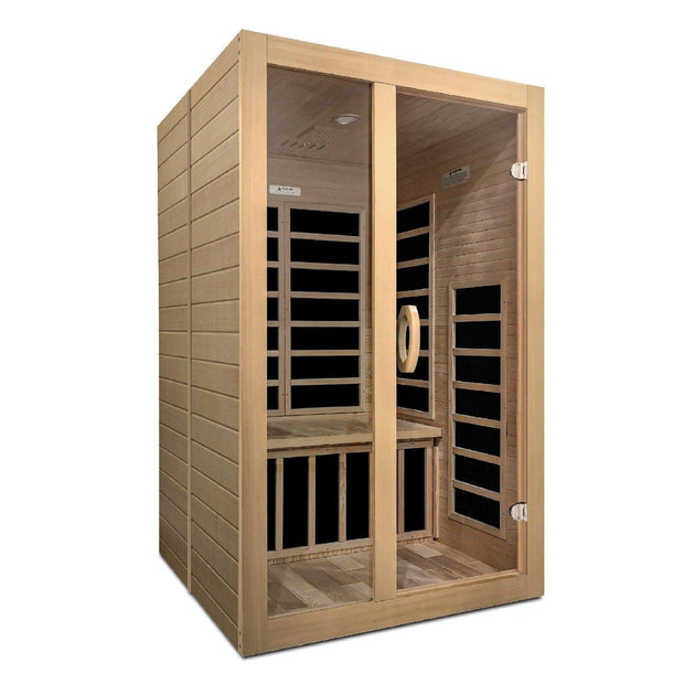 Dynamic Santiago 2-person Low EMF (Under 8MG) FAR Infrared Sauna - ShopHubDepot