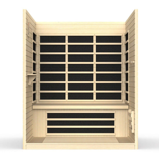 Dynamic Vila 3-person Ultra Low EMF (Under 3MG) FAR Infrared Sauna - ShopHubDepot
