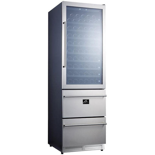 Forno Appliance Package - 36 Inch Pro Gas Range, Range Hood, Refrigerator, Microwave Drawer, Dishwasher, Wine Cooler, AP-FFSGS6260-36-9 - ShopHubDepot