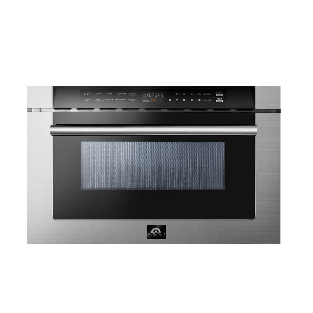 Forno 24" 1.2 cu. ft. Microwave Drawer in Stainless Steel (FMWDR3000-24) - ShopHubDepot