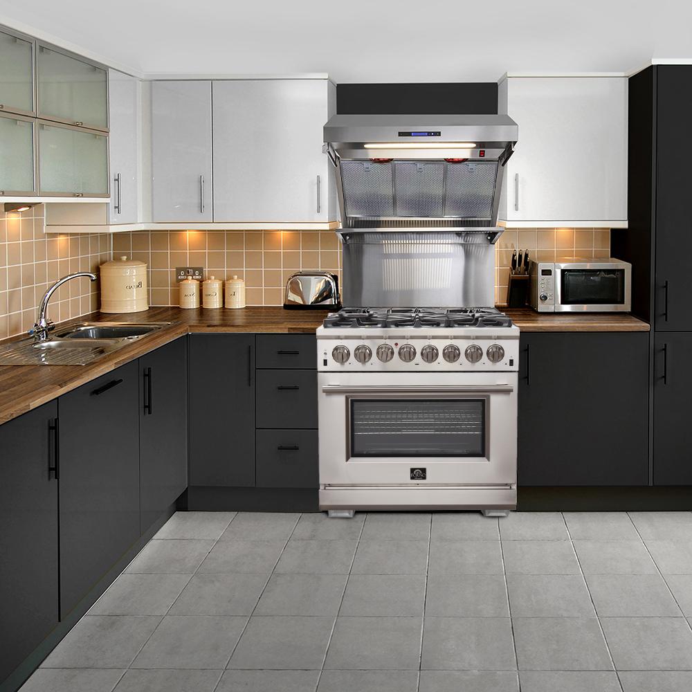 Forno 36" Galiano Gas Range with 6 Burners and Convection Oven (FFSGS6244-36) - ShopHubDepot