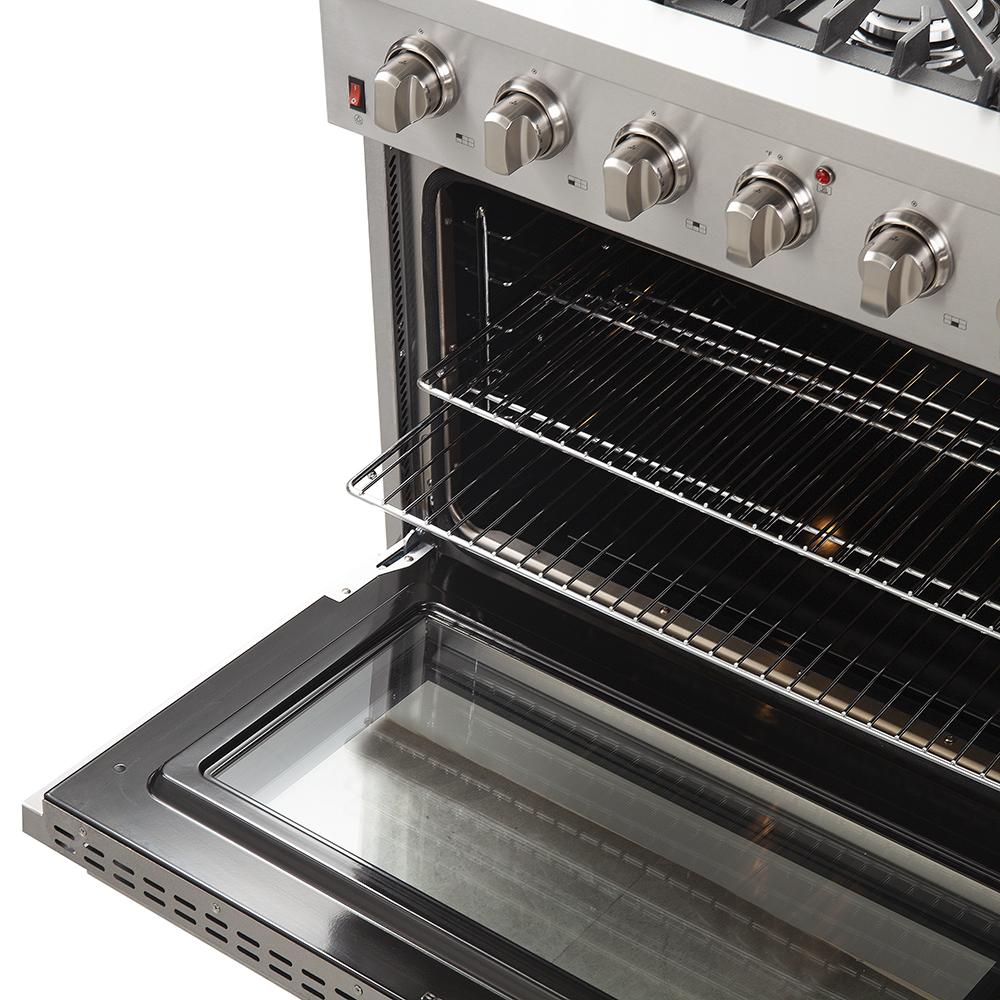 Forno 36" Galiano Gas Range with 6 Burners and Convection Oven (FFSGS6244-36) - ShopHubDepot