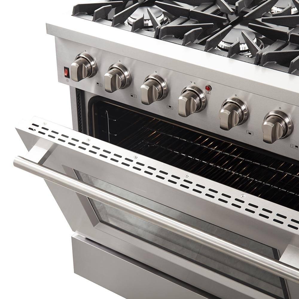 Forno 36" Galiano Gas Range with 6 Burners and Convection Oven (FFSGS6244-36) - ShopHubDepot