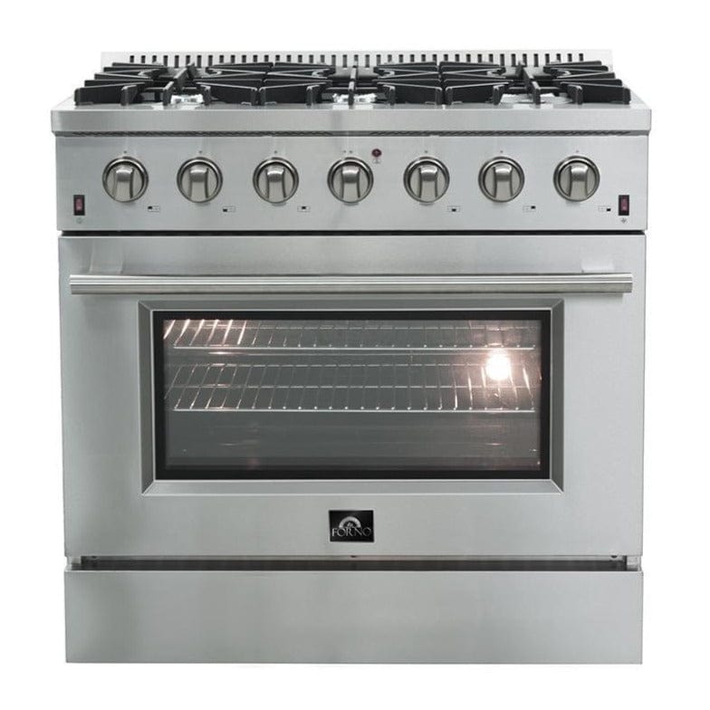 Forno 36" Galiano Gas Range with 6 Burners and Convection Oven (FFSGS6244-36) - ShopHubDepot