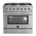 Forno 36" Galiano Gas Range with 6 Burners and Convection Oven FFSGS6244-36