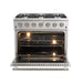 Forno 36" Galiano Gas Range with 6 Burners and Convection Oven FFSGS6244-36