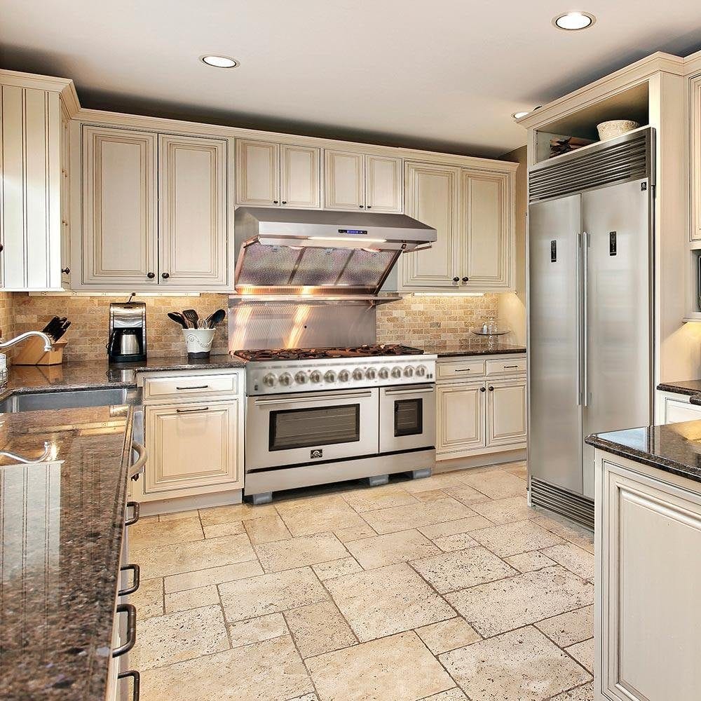 Forno 48" Galiano Gas Range with 8 Burners and Reversible Griddle in Stainless Steel (FFSGS6244-48) - ShopHubDepot