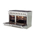 Forno 48" Galiano Gas Range with 8 Burners and Reversible Griddle in Stainless Steel FFSGS6244-48