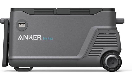 Anker EverFrost Dual-Zone Portable Cooler 50 with 299Wh Battery,53L,Powered by AC/DC or Solar - ShopHubDepot