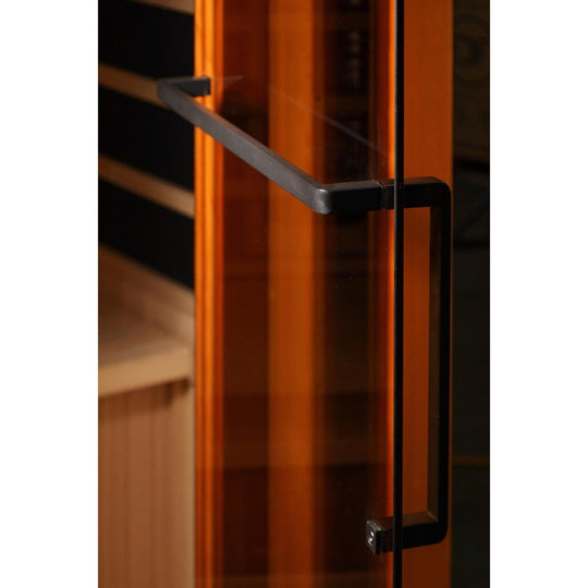 Golden Designs 2-Person Full Spectrum PureTech™ Near Zero EMF Infrared Sauna with Himalayan Salt Bar - ShopHubDepot