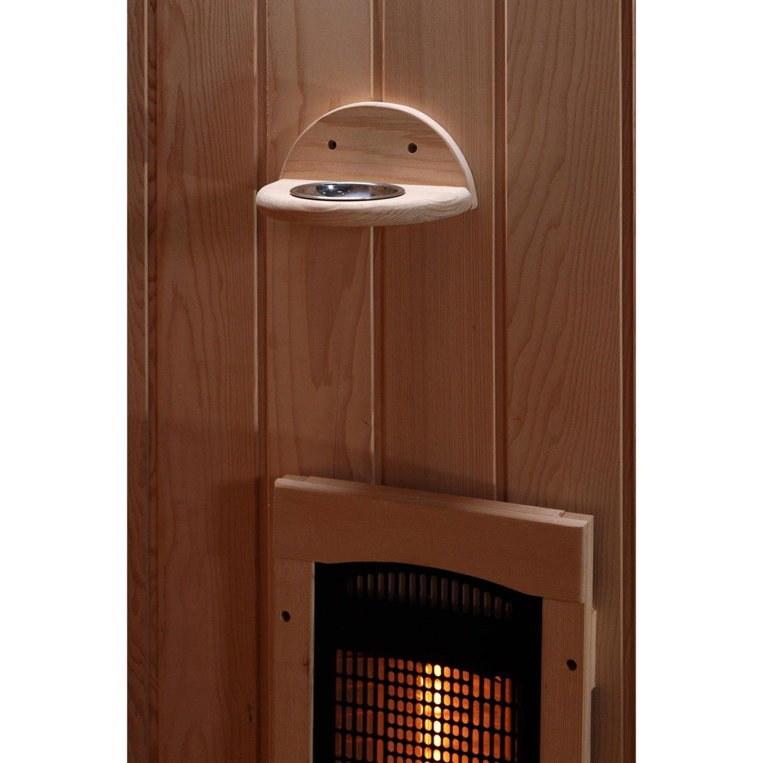 Golden Designs 3-Person Full Spectrum PureTech™ Near Zero EMF Infrared Sauna with Himalayan Salt Bar - ShopHubDepot