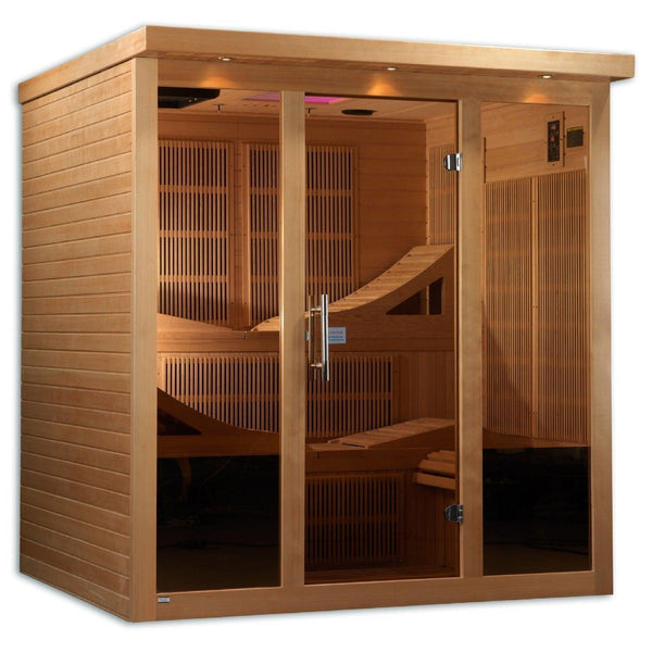 Golden Designs Monaco 6-person PureTech™ Near Zero EMF (Under 2MG) FAR Infrared Sauna - ShopHubDepot