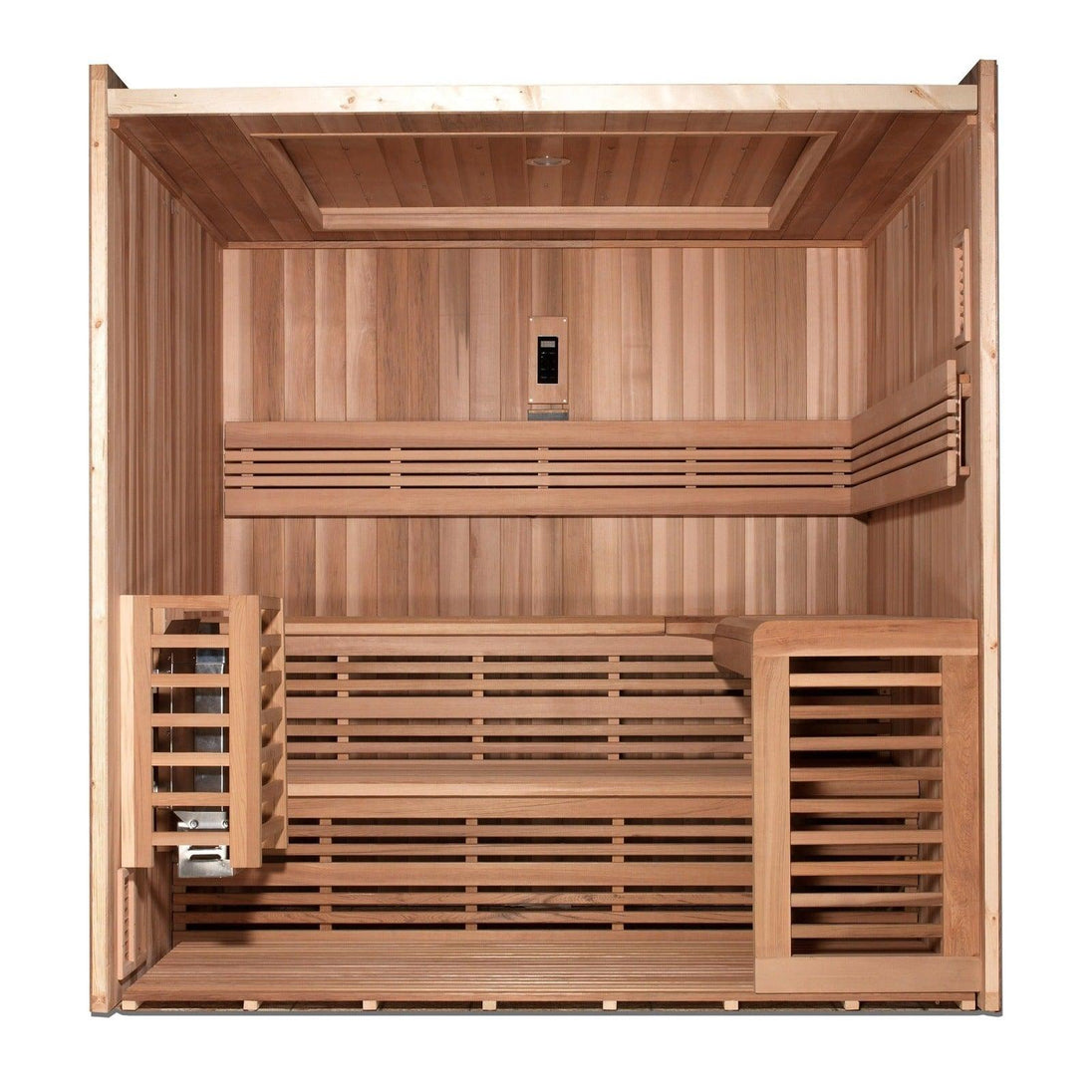 Golden Designs Osla Edition 6 Person Traditional Steam Sauna - Canadian Red Cedar - ShopHubDepot