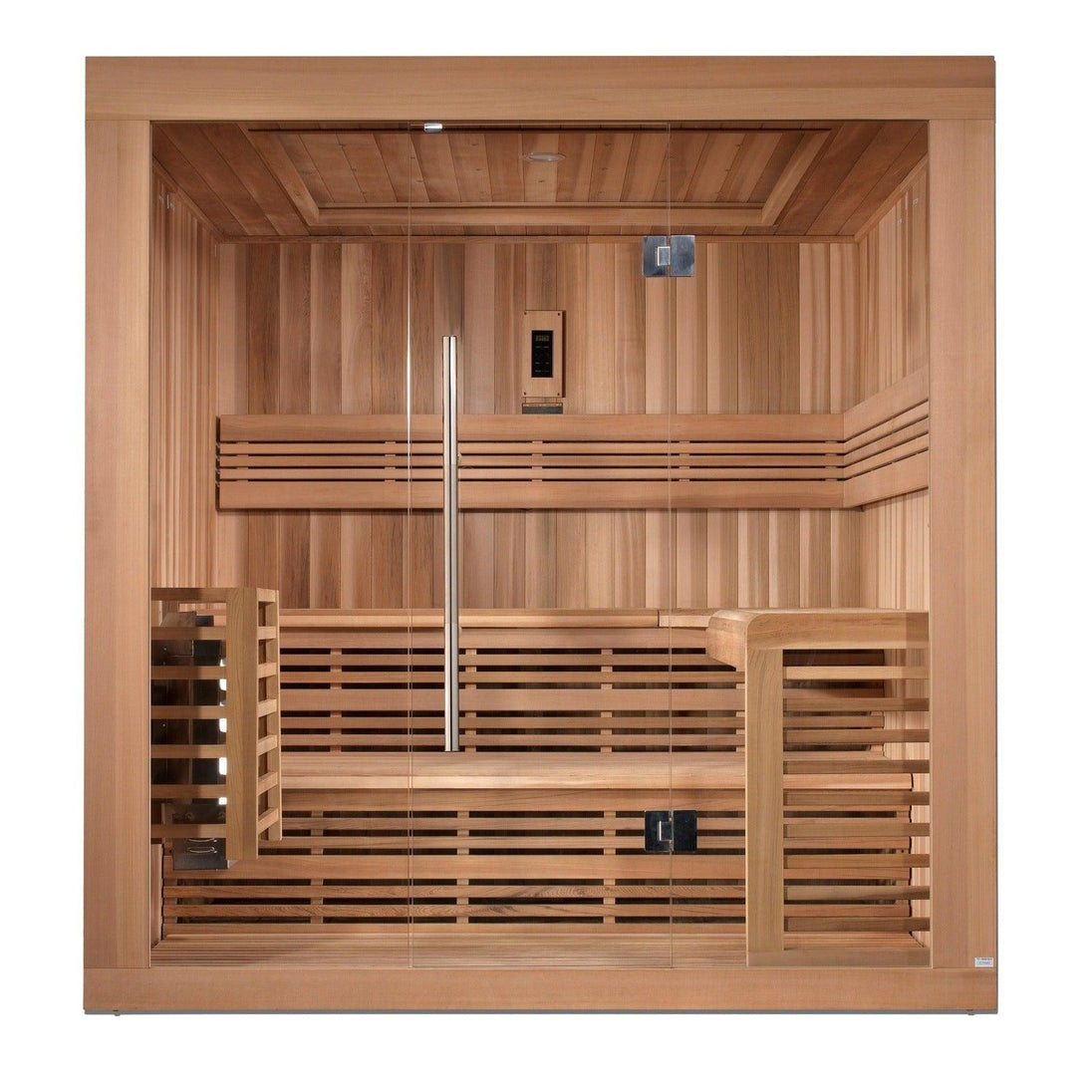 Golden Designs Osla Edition 6 Person Traditional Steam Sauna - Canadian Red Cedar - ShopHubDepot