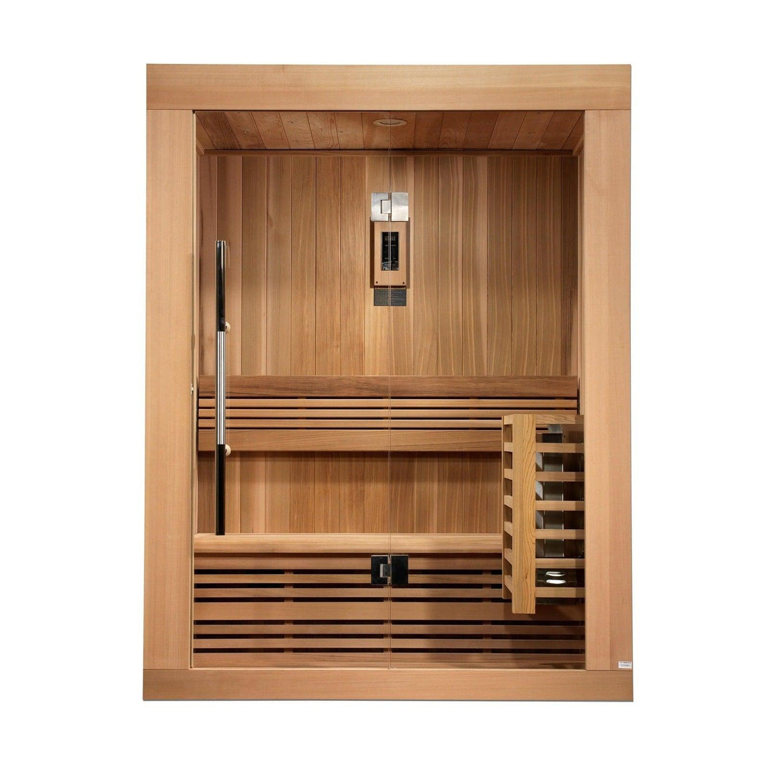 Golden Designs Sundsvall Edition 2 Person Traditional Steam Sauna - Canadian Red Cedar - ShopHubDepot