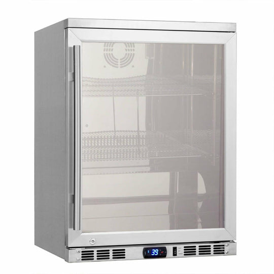 Kings Bottle 24 Inch Under Counter Beer Cooler Drinks Stainless Steel KBU55M - ShopHubDepot
