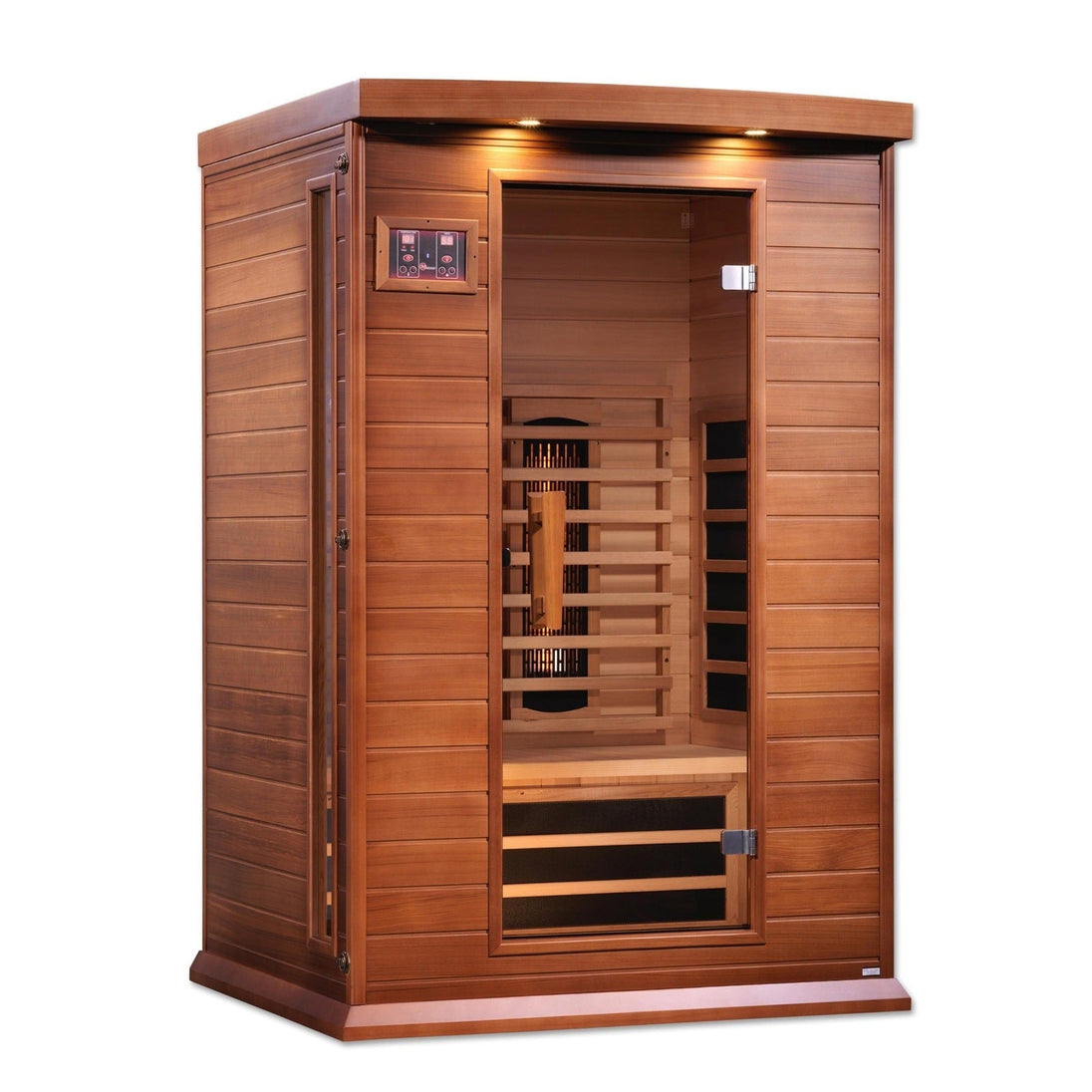 Maxxus 2-Person Full Spectrum Near Zero EMF (Under 2MG) Infrared Sauna (Red Cedar) - ShopHubDepot