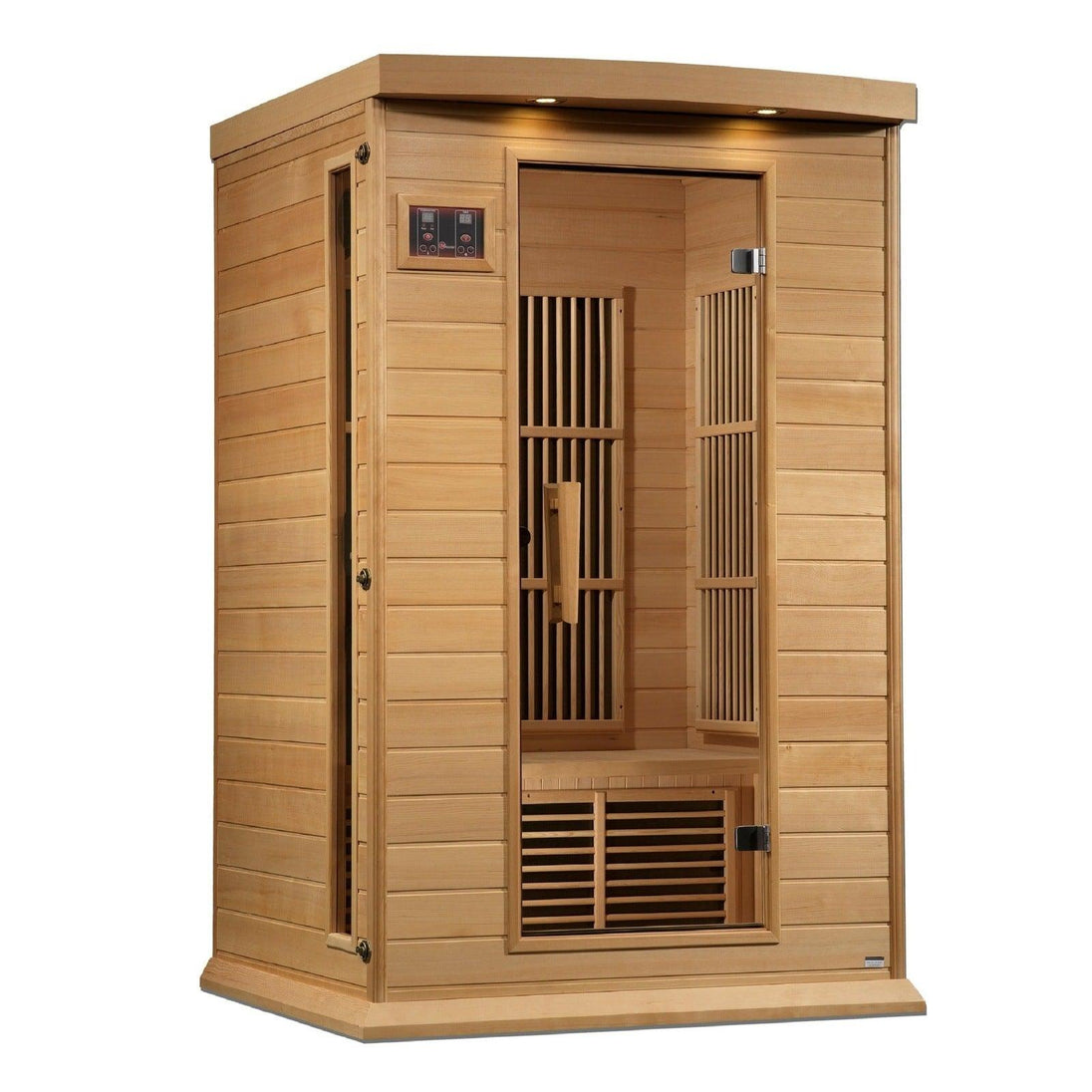 Maxxus 2-Person Low EMF (Under 8MG) FAR Infrared Sauna (Canadian Hemlock) - ShopHubDepot