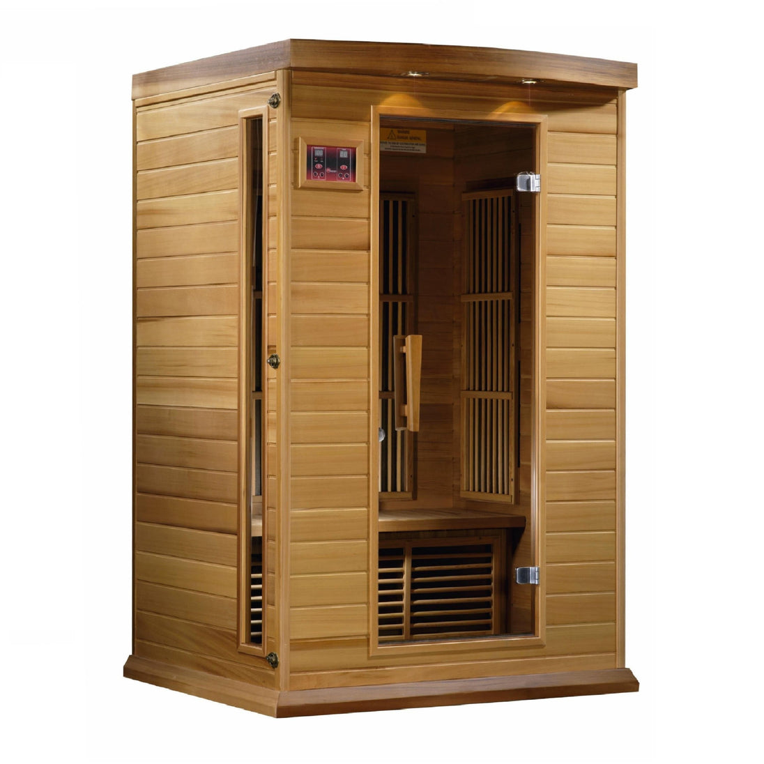 Maxxus 2-Person Low EMF (Under 8MG) FAR Infrared Sauna (Canadian Red Cedar) - ShopHubDepot