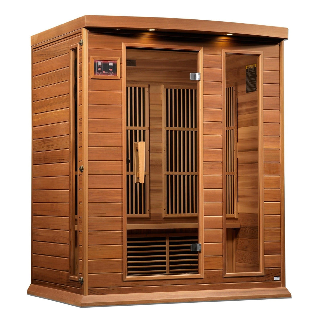 Maxxus 3-Person Near Zero EMF (Under 2MG) FAR Infrared Sauna (Canadian Red Cedar) - MX-K306-01-ZF CED - ShopHubDepot