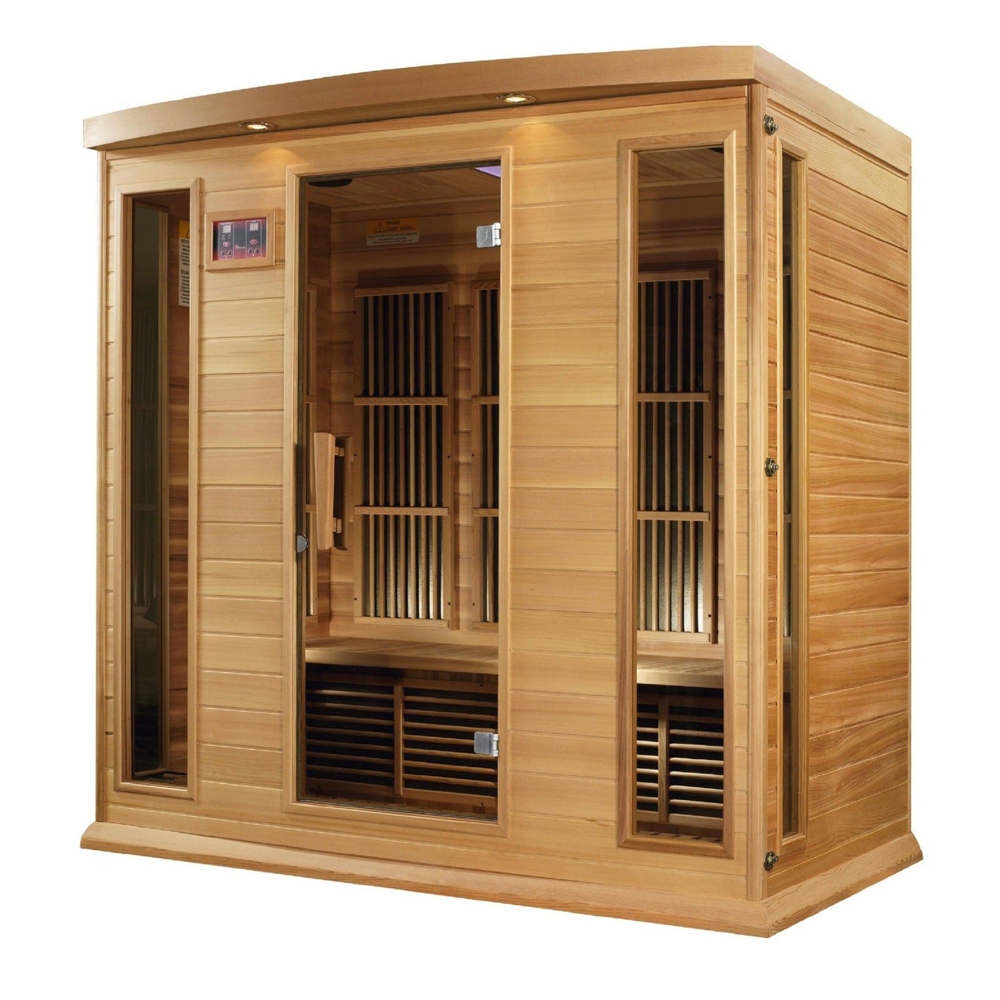 Maxxus 4-Person Low EMF Under 8MG FAR Infrared Sauna Canadian Red Cedar