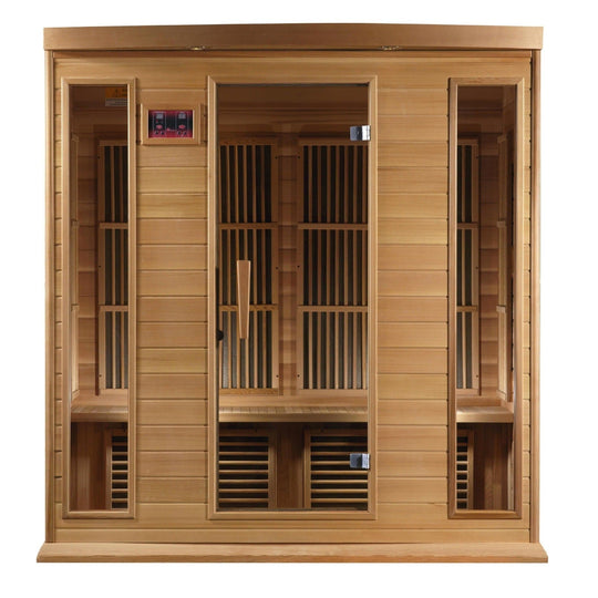 Maxxus 4-Person Low EMF Under 8MG FAR Infrared Sauna Canadian Red Cedar