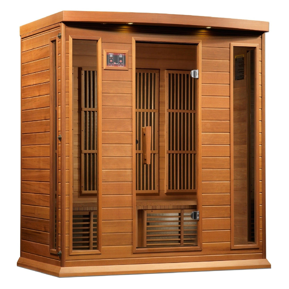 Maxxus 4-Person Near Zero EMF (Under 2MG) FAR Infrared Sauna (Canadian Red Cedar) - MX-K406-01-ZF CED - ShopHubDepot