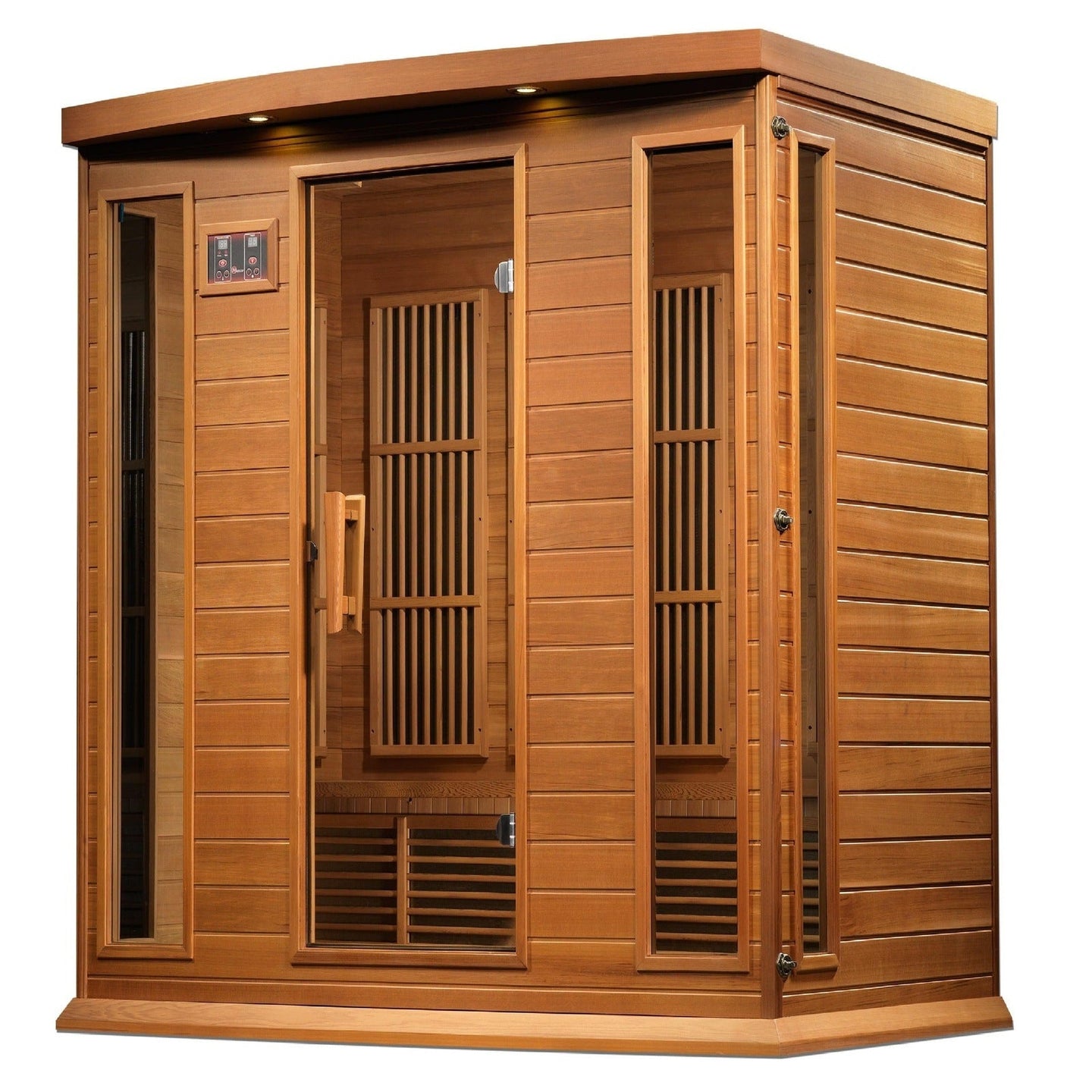 Maxxus 4-Person Near Zero EMF Under 2MG FAR Infrared Sauna Canadian Red Cedar