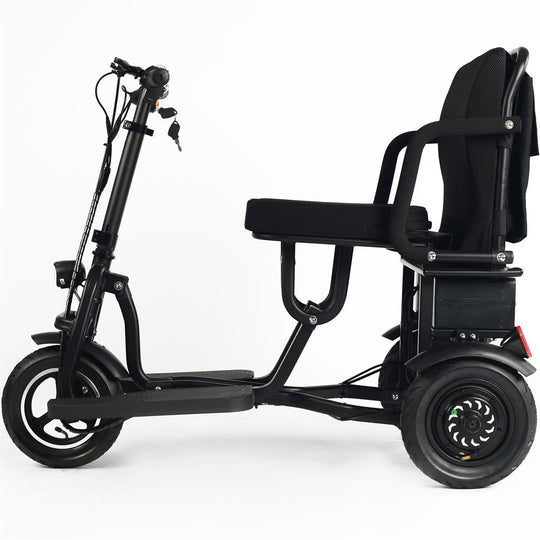 MotoTec 48V/10Ah 700W Folding 3-Wheel Mobility Scooter MT-FOLD-TRK-700