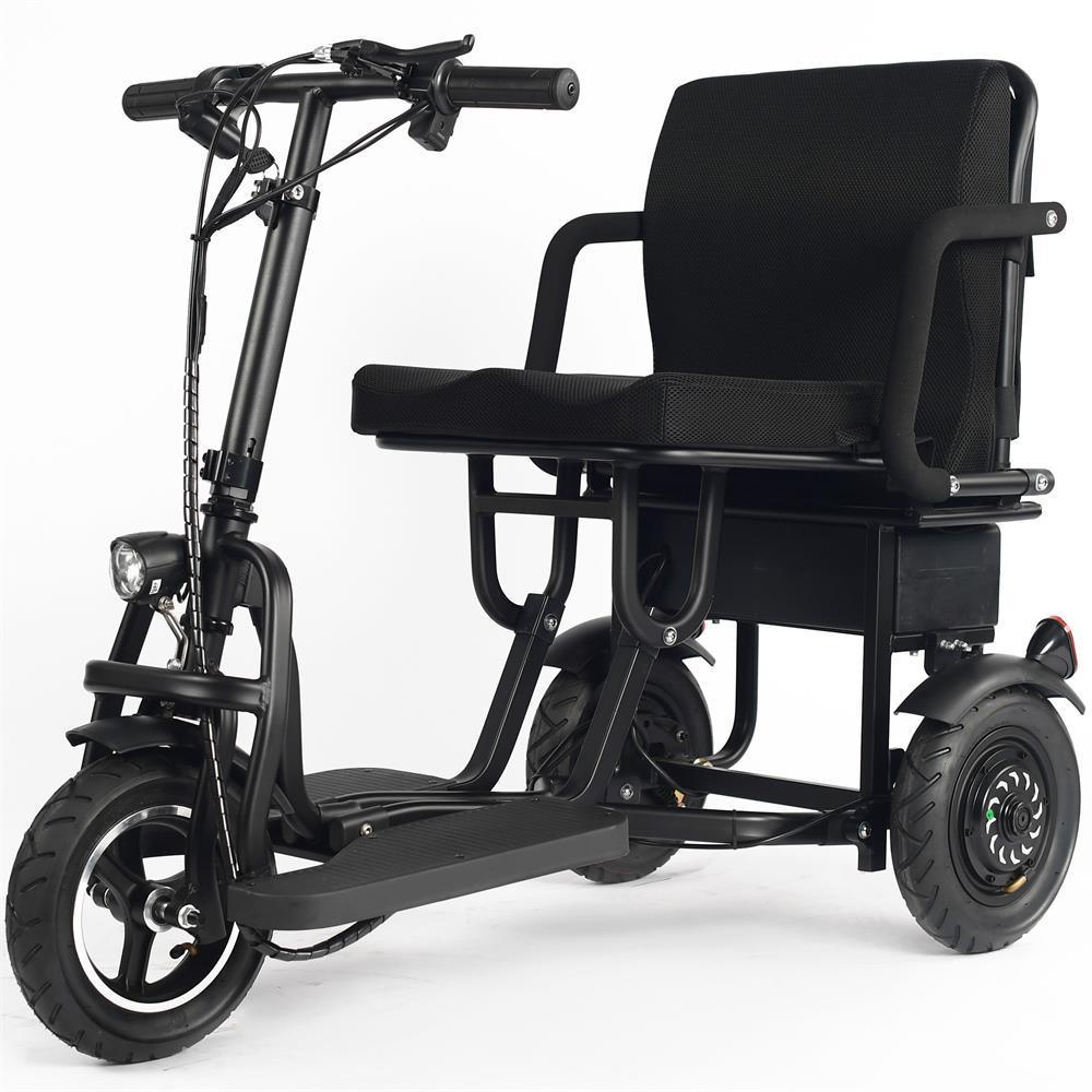 MotoTec 48V/10Ah 700W Folding 3-Wheel Mobility Scooter MT-FOLD-TRK-700 - ShopHubDepot