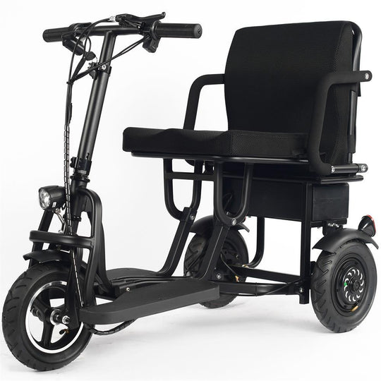 MotoTec 48V/10Ah 700W Folding 3-Wheel Mobility Scooter MT-FOLD-TRK-700 - ShopHubDepot