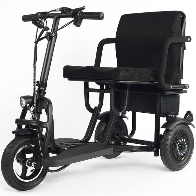 MotoTec 48V/10Ah 700W Folding 3-Wheel Mobility Scooter MT-FOLD-TRK-700 - ShopHubDepot