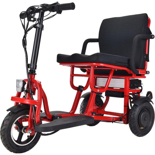 MotoTec 48V/10Ah 700W Folding 3-Wheel Mobility Scooter MT-FOLD-TRK-700 - ShopHubDepot