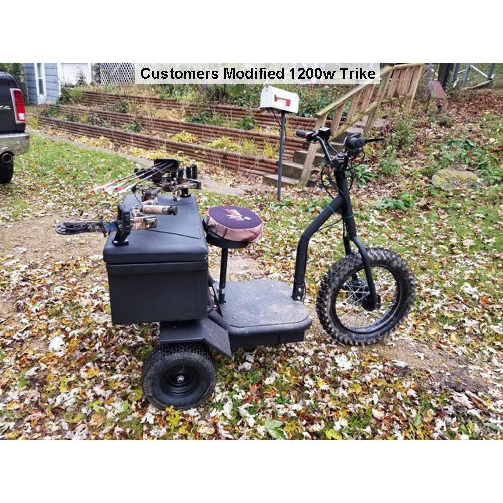 MotoTec 48V/12Ah 1200W Transportation 3-Wheel Mobility Scooter MT-TRK-1200 - ShopHubDepot