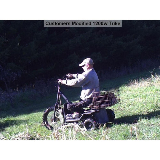 MotoTec 48V/12Ah 1200W Transportation 3-Wheel Mobility Scooter MT-TRK-1200 - ShopHubDepot
