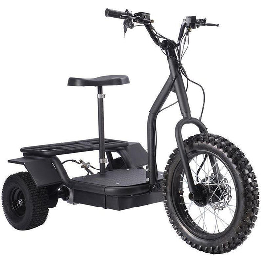 MotoTec 48V/12Ah 1200W Transportation 3-Wheel Mobility Scooter MT-TRK-1200 - ShopHubDepot