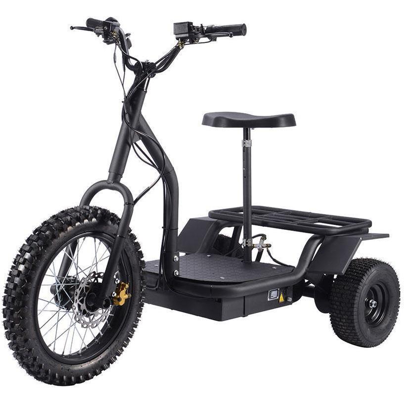 MotoTec 48V/12Ah 1200W Transportation 3-Wheel Mobility Scooter MT-TRK-1200 - ShopHubDepot