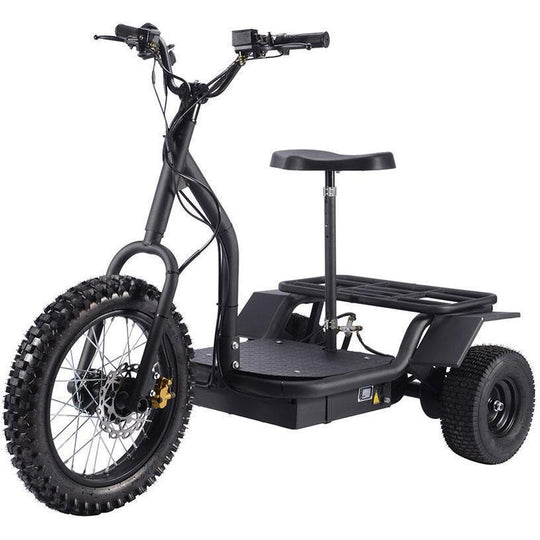 MotoTec 48V/12Ah 1200W Transportation 3-Wheel Mobility Scooter MT-TRK-1200 - ShopHubDepot