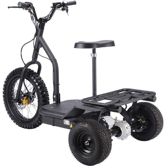 MotoTec 48V/12Ah 1200W Transportation 3-Wheel Mobility Scooter MT-TRK-1200 - ShopHubDepot