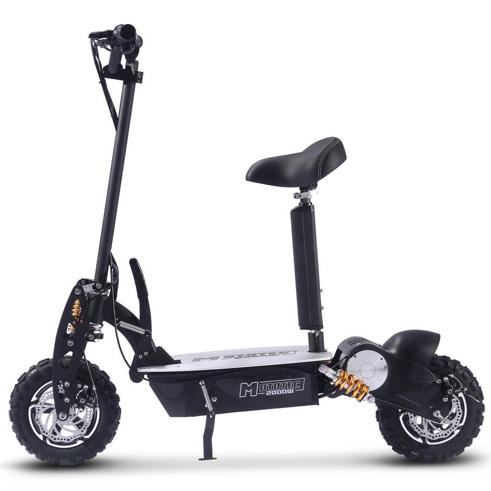 MotoTec 48V/12Ah 2000W Stand Up Electric Scooter MT-2000w - ShopHubDepot