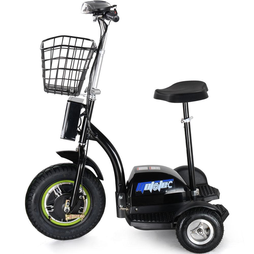 MotoTec 48V/12Ah 500W 3-Wheel Electric Scooter MT-TRK-500 - ShopHubDepot