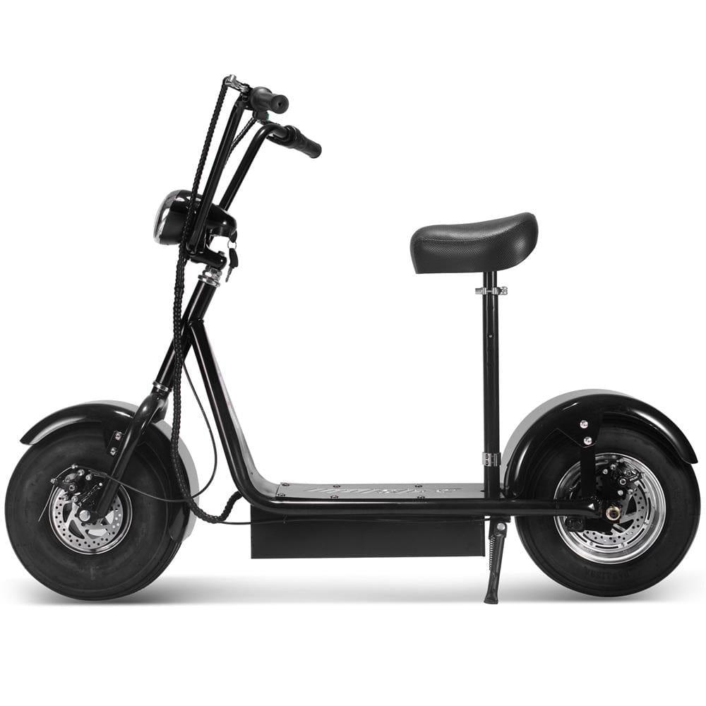 MotoTec FatBoy 48V/12Ah 800W Fat Tire Electric Scooter MT-FatBoy-500 - ShopHubDepot