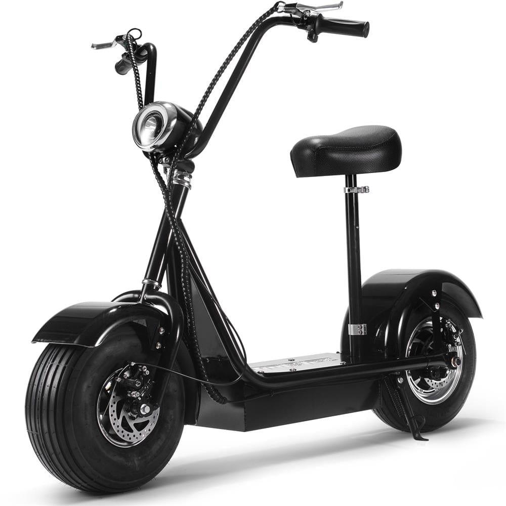 MotoTec FatBoy 48V/12Ah 800W Fat Tire Electric Scooter MT-FatBoy-500 - ShopHubDepot