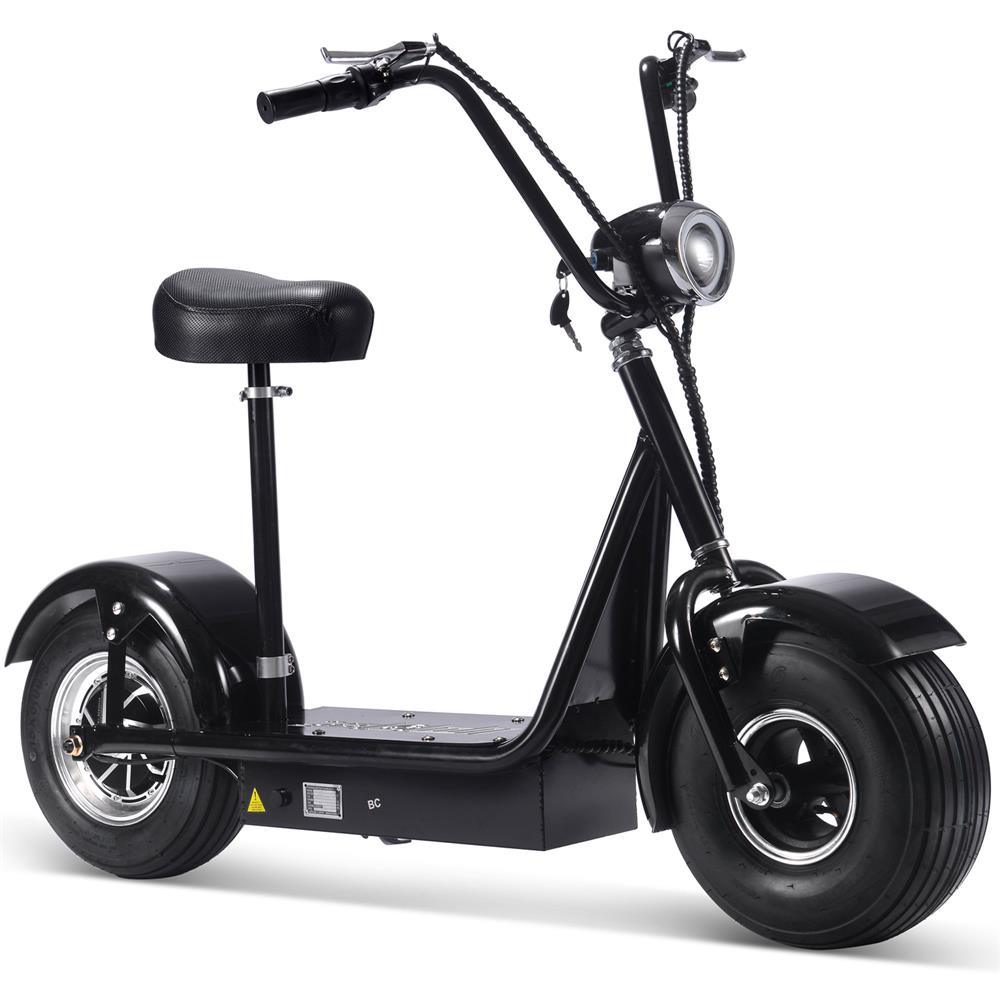 MotoTec FatBoy 48V/12Ah 800W Fat Tire Electric Scooter MT-FatBoy-500 - ShopHubDepot