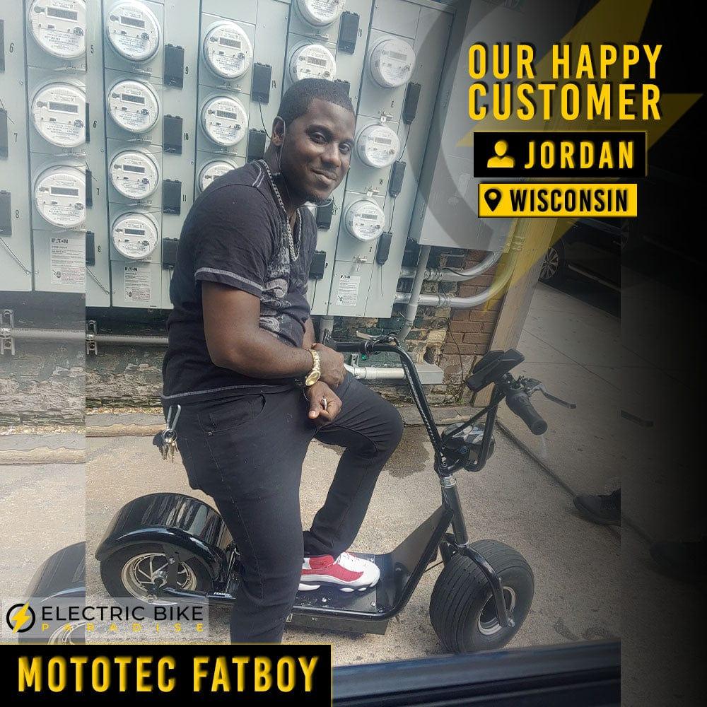 MotoTec FatBoy 48V/12Ah 800W Fat Tire Electric Scooter MT-FatBoy-500 - ShopHubDepot