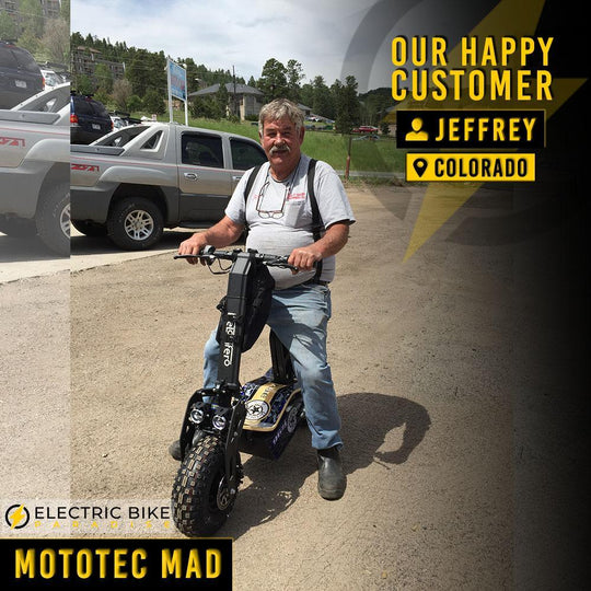 MotoTec Mad 48V/12Ah 1600W Fat Tire Electric Scooter MT-Mad-1600 - ShopHubDepot