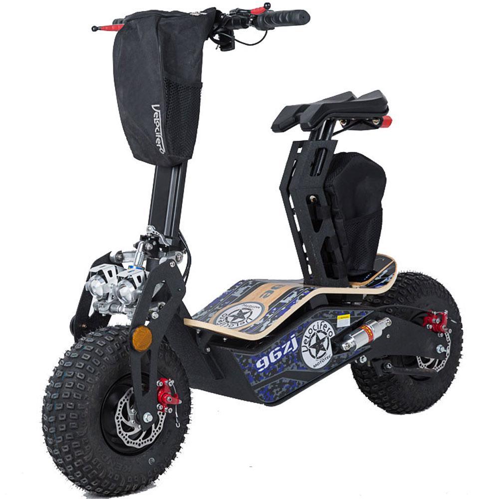 MotoTec Mad 48V/12Ah 1600W Fat Tire Electric Scooter MT-Mad-1600 - ShopHubDepot