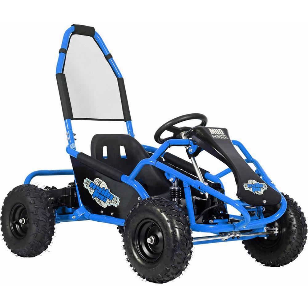 MotoTec Mud Monster 48V/12Ah 1000W Full Suspension Electric Go Kart MT-GK-Mud-1000w - ShopHubDepot